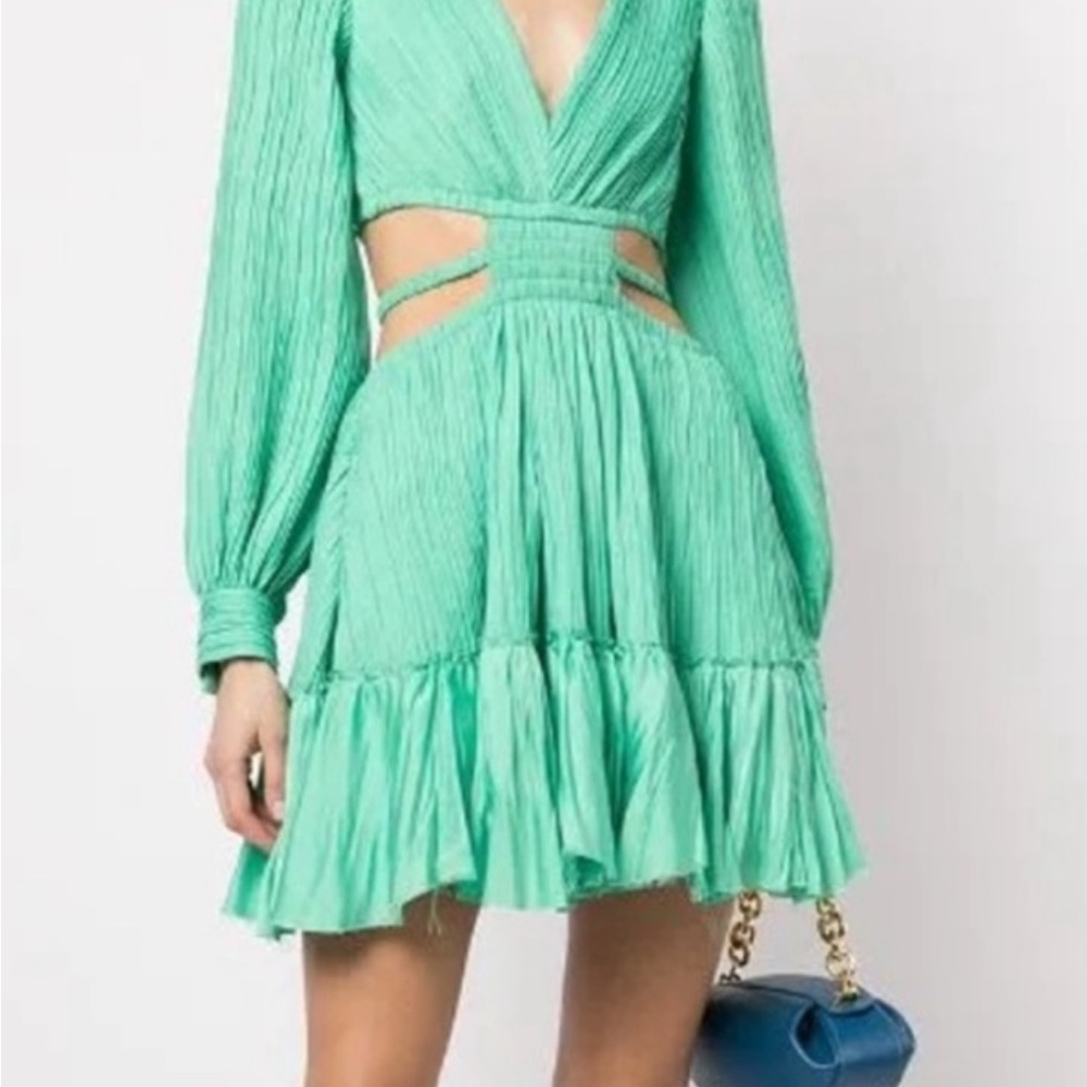 Jonathan Simkhai Green Long Sleeve Dress